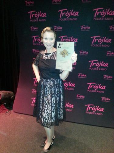 The Golden Leaf Award at the National Polish Retro Song Festival - Warsaw,, October 2014